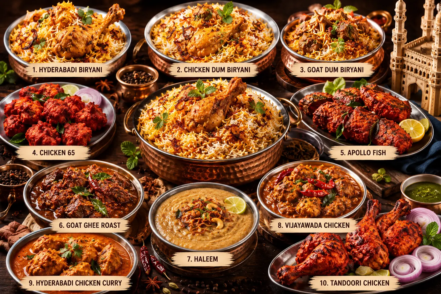 Top 10 Must-Try Hyderabadi Dishes for First-Time Visitors