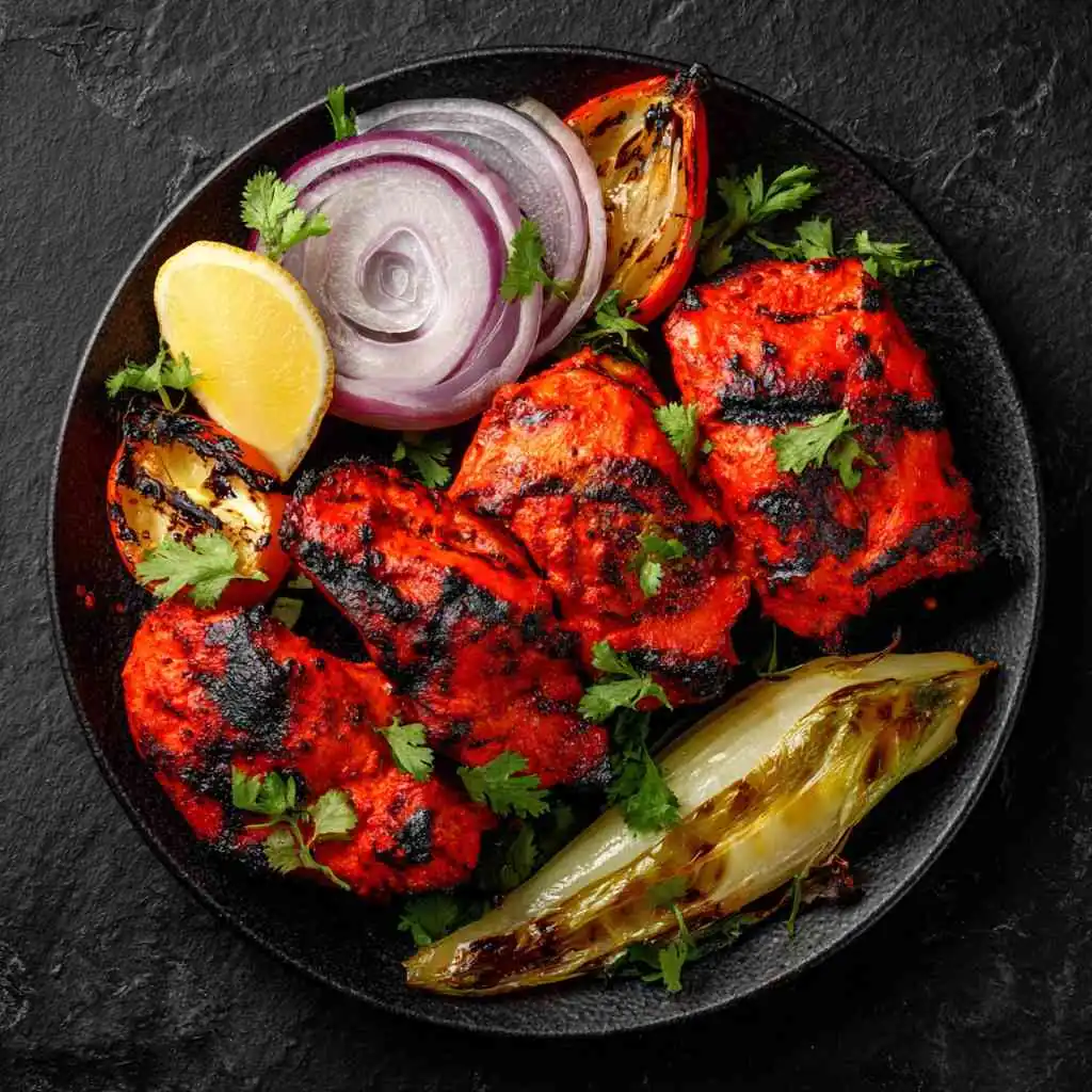 Chicken tikka catering spread