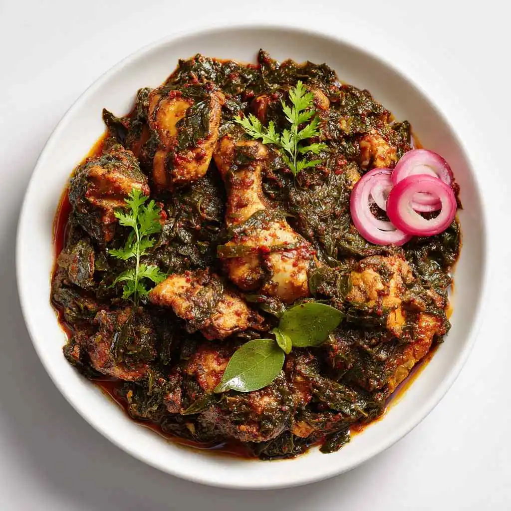 Gongura chicken curry catering spread