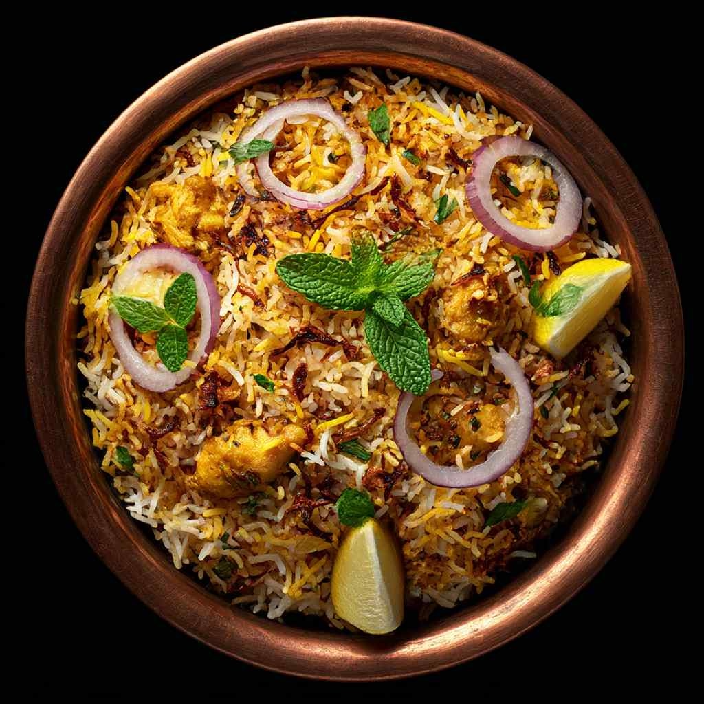 Hyderabadi Chicken Dum Biryani